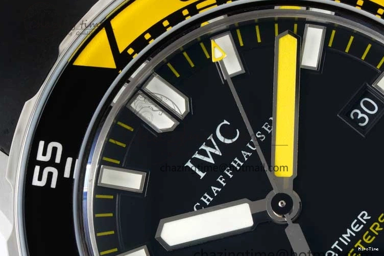 MIROTIME 0815 Bright Aquatimer Automatic SS RSF 1:1 Best Edition Black Yellow Dial on Black Rubber Strap A 7068